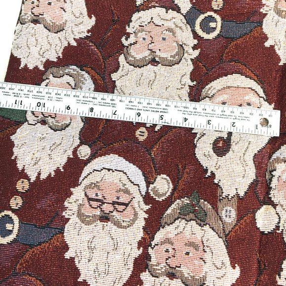 Vintage Santa Faces tapestry fabric 2 yards 
Christmas projects or gifts. - Picture 10 of 13